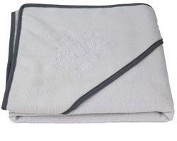 Tom en Zoë Baby Handdoek met Capuchon - Badcape - Omslagdoek - Grijs