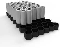 Tom Fulpen - COMPACT -Batterijtray - Batterijhouder - Batterijdoos voor 72 AA Batterijen