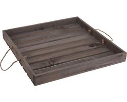Tom Houten Dienblad 40/50 Cm Taupe 2 Stuks