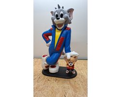 Tom & Jerry beeld - gelamineerd polyester - Cadeau - Decoratie - Woonaccessoires - Beeld - 64cm Hoog