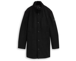 Tom Tailor - 2-in-1 wollen jas met afneembare binnenjas - Maat XXL - Black