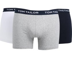 Tom Tailor 3- Pack Long Pants  - Navy/wit/grijs gemeleerd - Maat L