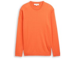 Tom Tailor - Basic gebreide trui van katoen - Maat M - pale red