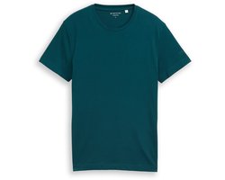 Tom Tailor - Basic getailleerd T-shirt - Maat XXL - Deep Meadow Green