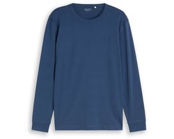 Tom Tailor - Basic katoenen shirt met lange mouwen - Maat M - Dark Duck Blue