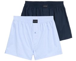 Tom Tailor - Boxershorts met streepmotief in een set van 2 - Maat XL - blue-light-stripe