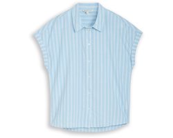 Tom Tailor Denim - Blouse met streepmotief - Maat M - blue white stripe