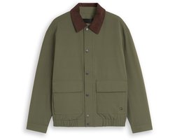 Tom Tailor Denim - Blouson met corduroy kraag - Maat XXL - urban olive green