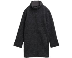 Tom Tailor Denim Bouclé wollen jas met opstaande kraag