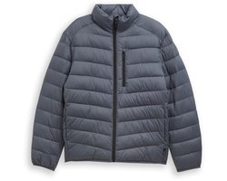 Tom Tailor Denim - Lichtgewicht gewatteerd jack met opstaande kraag - Maat M - urban medium grey