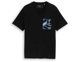 Tom Tailor Denim - T-shirt met print - Maat S - Black