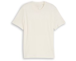 Tom Tailor Denim - T-shirt van katoenen badstof - Maat M - Wool White