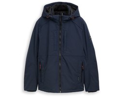 Tom Tailor - Functionele jas met afneembare capuchon - Maat L - sky captain blue