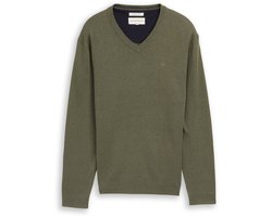 Tom Tailor Gebreide trui met V-hals van katoen