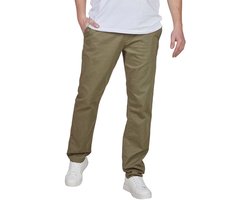 Tom Tailor Heren Chino Broek TT Chino SMU regular/straight Olijf Volwassenen