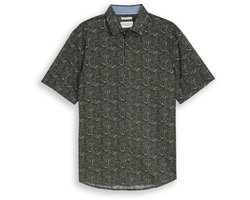 Tom Tailor - Heren hemd - Maat L - Mannen - Khaki - Vlas of linnen