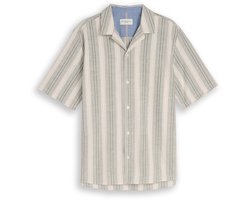 Tom Tailor - Heren hemd - Maat M - Mannen - Khaki - katoen