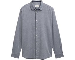 Tom Tailor - Heren hemd - Maat XL - Mannen - GRIJS - katoen