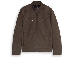 Tom Tailor - Heren jas - Maat L - Mannen - Bruin - Viscose