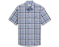 Tom Tailor Heren Overhemd CHECKED SLUBYARN SHIRT regular fit Veelkleurig S Volwassenen