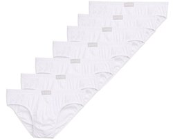 Tom Tailor - Katoenen slips in een set van 7 stuks - Maat M/5 - white-light-solid