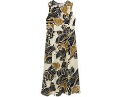 Tom Tailor Linen Jurk Beige 36 Vrouw