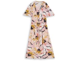 Tom Tailor - Midi-jurk met patroon - Maat 38 - big abstract flower print