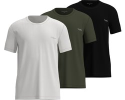 TOM TAILOR - Ohio - Heren Ondershirt met ronde hals - 3-pack - Multicolor