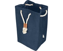 TOM TAILOR opvouwbare wasmand navy grote wasmand met koordhandvat opvouwbaar