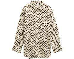 Tom Tailor Oversized blouse met linnen