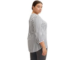 Tom Tailor Plus Size - Henleyblouse met streepmotief - - - - Blousen & Shirts