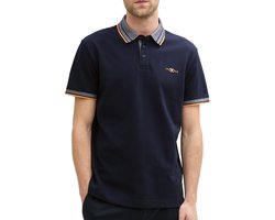 Tom Tailor - Polo Korte mouw - Heren - XXL - Blauw - Katoen - 1045629
