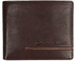 TOM TAILOR portemonnee Devon Jeans Wallet Brown donkerbruin