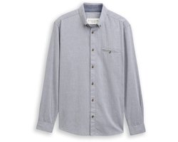 Tom Tailor Regular fit overhemd van katoen XXXL navy stripy structure