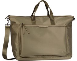 TOM TAILOR Schoudertas Business tas Viona Weekend Bag Sage Grijs