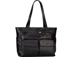 TOM TAILOR Schoudertas Malina Zip Shopper Black Zwart