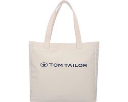 TOM TAILOR Schoudertas Marcy Zip Shopper Beige Crème