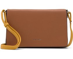TOM TAILOR Schoudertas Mette Flap Bag Cognac Bruine