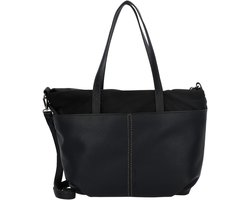 TOM TAILOR schoudertas Miha Zip Shopper Black zwart