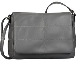 TOM TAILOR Schoudertas Sarina Flap Bag Dark Grey Grijs