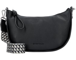 TOM TAILOR schoudertas Tatiana Banana Bag Black zwart
