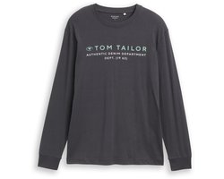 Tom Tailor Shirt met lange mouwen en logo-opdruk