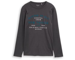 Tom Tailor Shirt met lange mouwen en logoprint