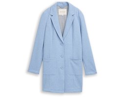 Tom Tailor - Slim fit jas met opgestikte zakken - Maat XL - fjord blue melange pique