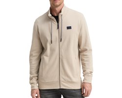 Tom Tailor - Sweatvest - Heren - M - Kiezel - Katoen - 1047792