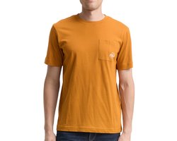 Tom Tailor - T-shirt - Heren - M - Camel - Katoen - 1048627