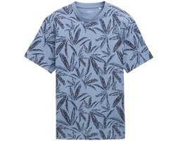 Tom Tailor - T-shirt - Maat M - Mannen - blauw - katoen