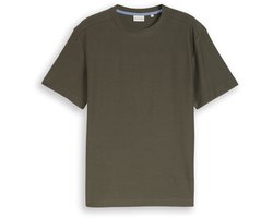 Tom Tailor - T-shirt met ottoman-structuur - Maat S - deep leaf green