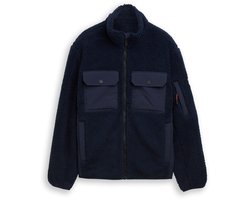 Tom Tailor - Teddy-jas met zakken - Maat M - sky captain blue