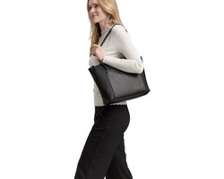Tom Tailor - TTAMARIS L Shopper van kunstleer - Maat ONESIZE - schwarz / black